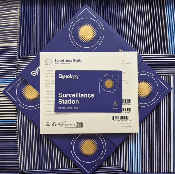 Licencia física Surveillance Station (paquete de 8) para escanear claves