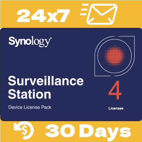 Synology-감시-스테이션-카메라-라이센스-CLP4 4-카메라-키 팩