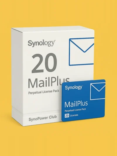Licencja Synology MailPlus na 20 użytkowników – oficjalny klucz licencyjny od SynoPower Club