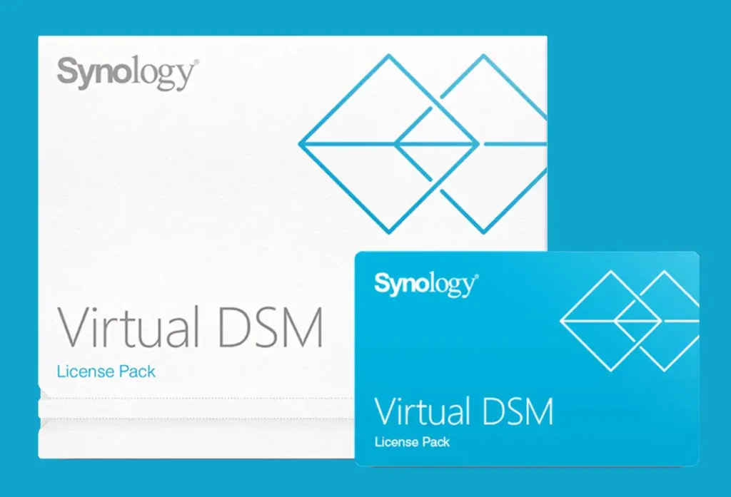 With a Synology Virtual DSM license, you can run Virtual DSM on Virtual Machine Manager, providing full access to DiskStation Manager features like file services and add-on apps. It supports High Availability, ultra-fast snapshots, and protection plans, enhancing system uptime and management flexibility. Additionally, running Virtual DSM in a Docker container is ideal for fast backups, unlimited testing of new features or settings, and provides a lightweight, efficient environment for deployment and management of your virtualized Synology systems.