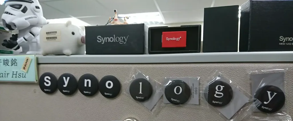 Synology items in my working cube