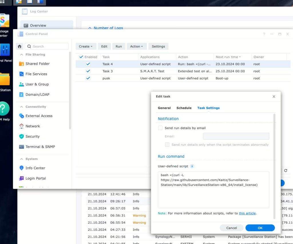 #3689022.兩個破解的Synology授權金鑰產生腳本正在以root權限運行。