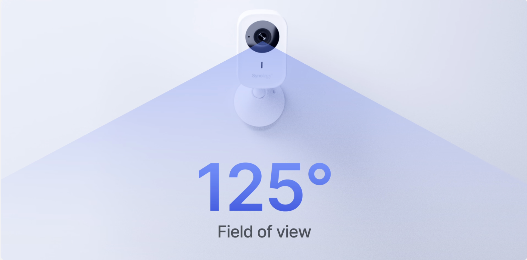 Synology CC410W 125 degree horizontal field of view compared with a narrower lens