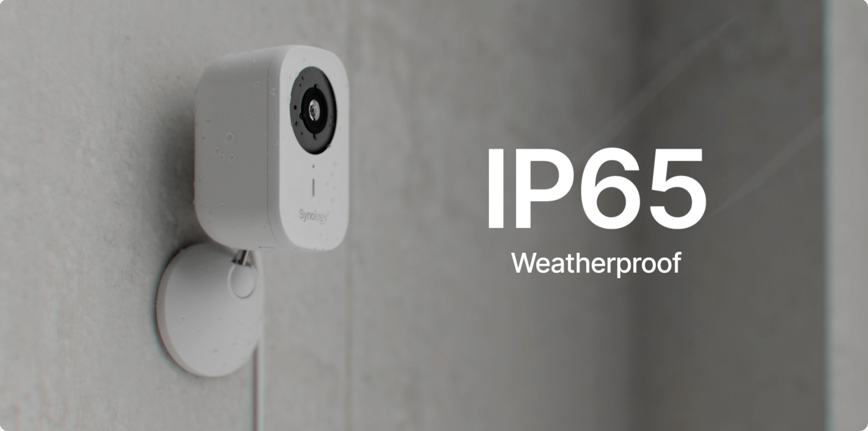 Synology CC410W rated IP65 for outdoor use under shelter